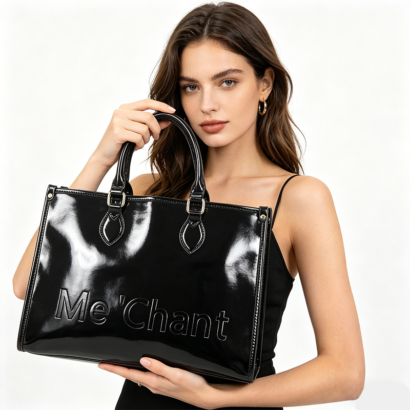 Shoulder Bag Structured - Bolsa Tote Feminina em Couro PU