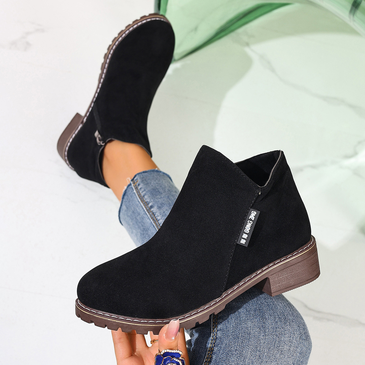 Women Formal Wear Shoes - Botas de cano baixo femininas para