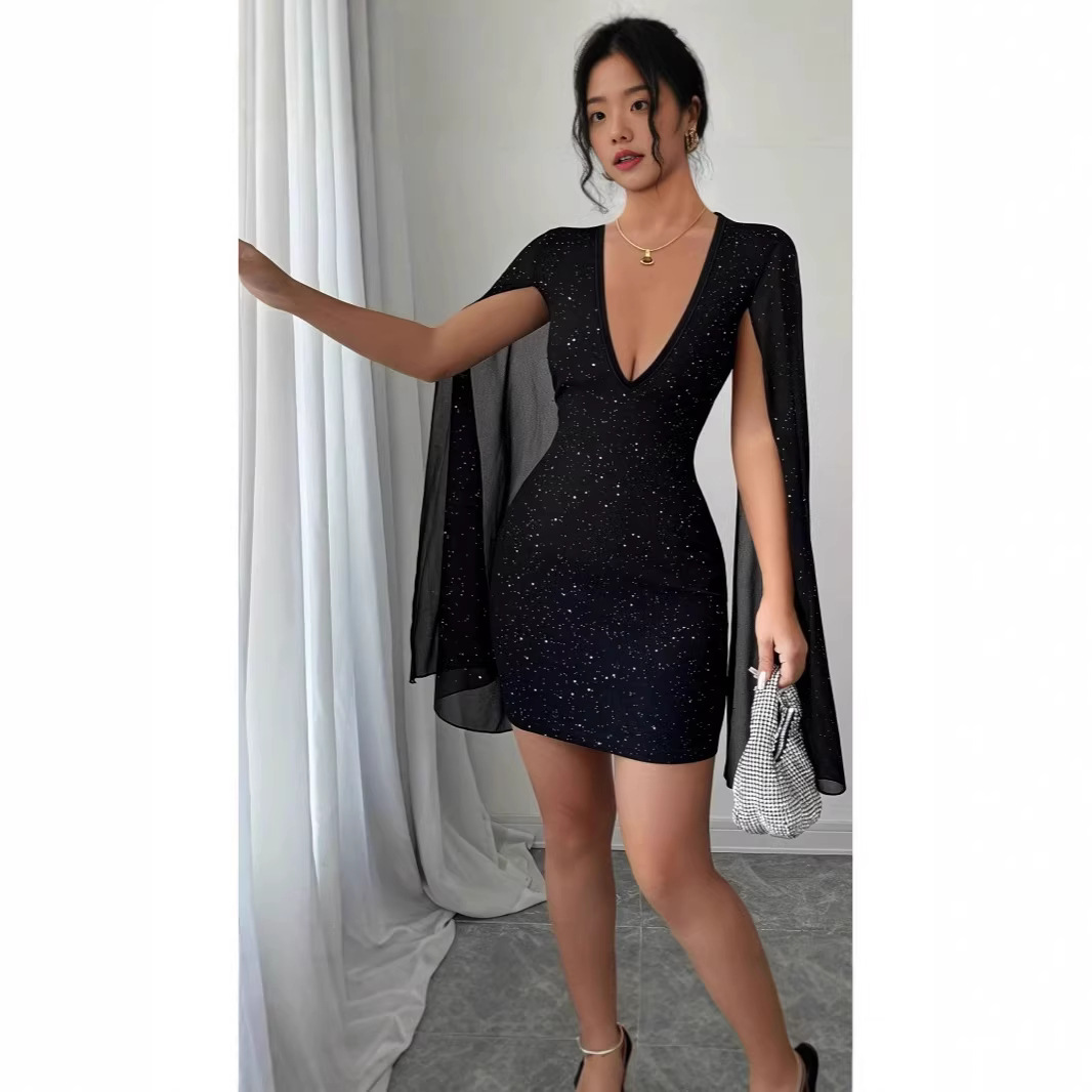 Women Formal Wear For Office - Vestido Midi Bodycon com Decote em