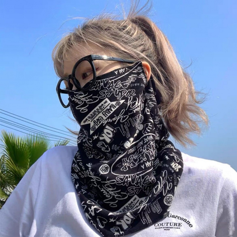 Scarf Silk Neck - Máscara de proteção solar estilo punk