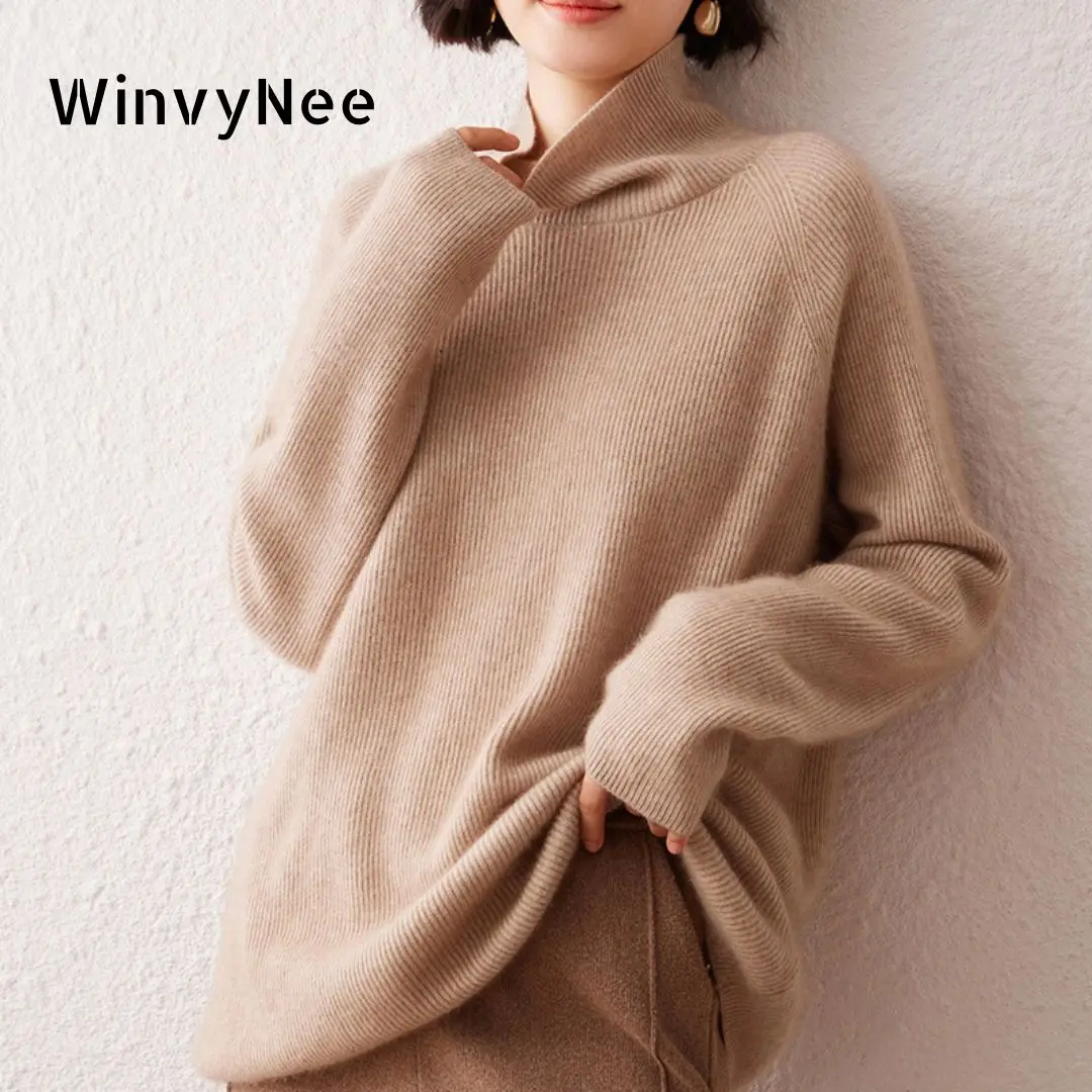 Cashmere Sweater Formal - Suéteres de Cashmere WinvyNee para Mulheres,