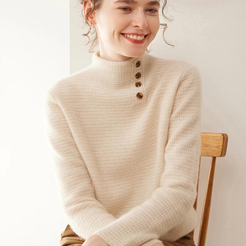 Suéter Feminino WinvyNee de Lã - Cashmere Sweater Formal avaliação e preço