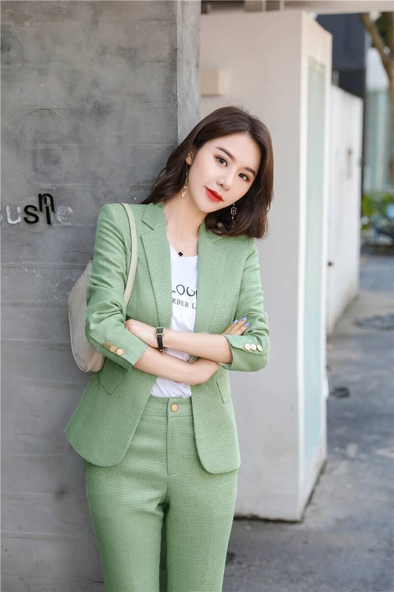 Novidade uniforme verde projet - Women Formal Wear For Interview avaliação e preço