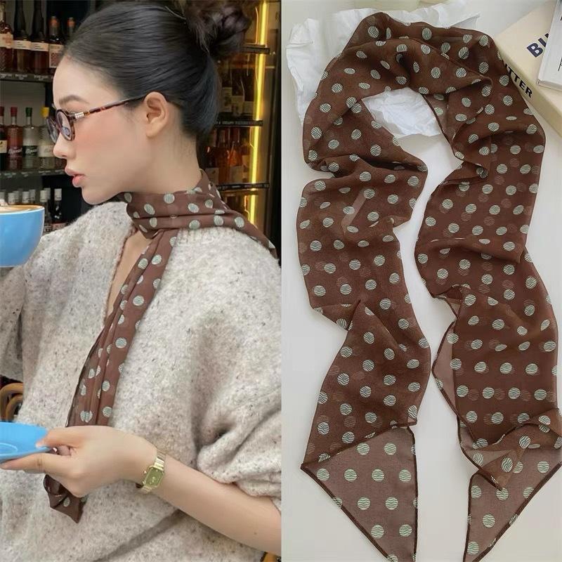 Lenço de Seda com Estampa Flor - Scarf Silk Neck avaliação e preço