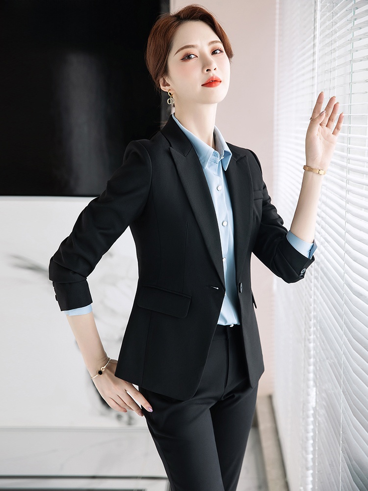 Conjunto de Terno Cinza para M - Women Formal Wear For Interview avaliação e preço