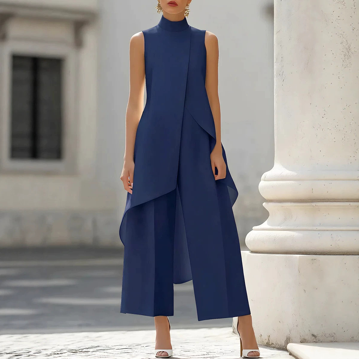 Macacão Feminino Elegante Sem  - Women'S Formal Jumpsuit Evening Wear avaliação e preço