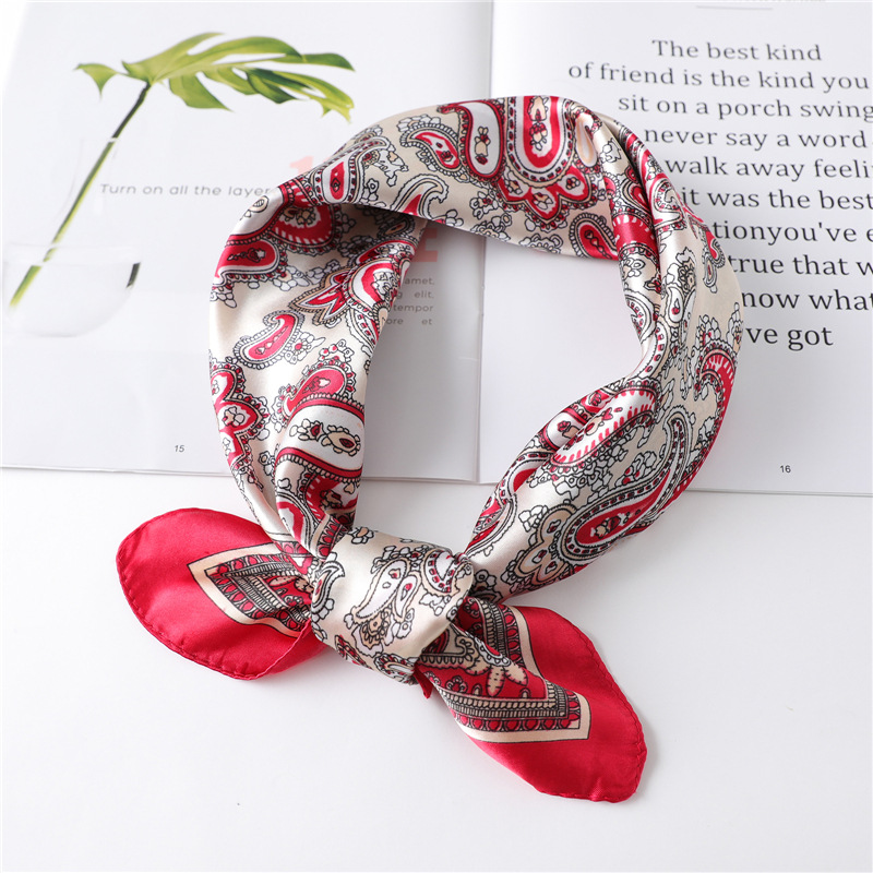 Lenço de Seda Quadrado de Luxo - Scarf Silk Neck avaliação e preço